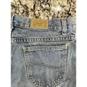 Vintage Lee Jean Shorts  Women's 18 Med (Rare Patch Error!)  Made‎ In USA